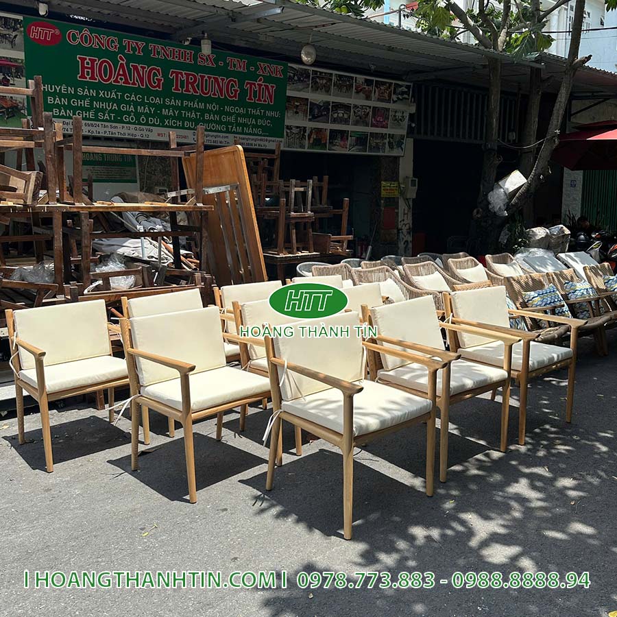 Bàn ghế đan dây cói HTT 9