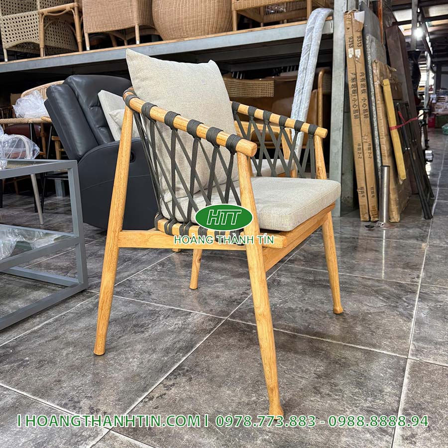 Bàn ghế đan dây dùi HTT 13