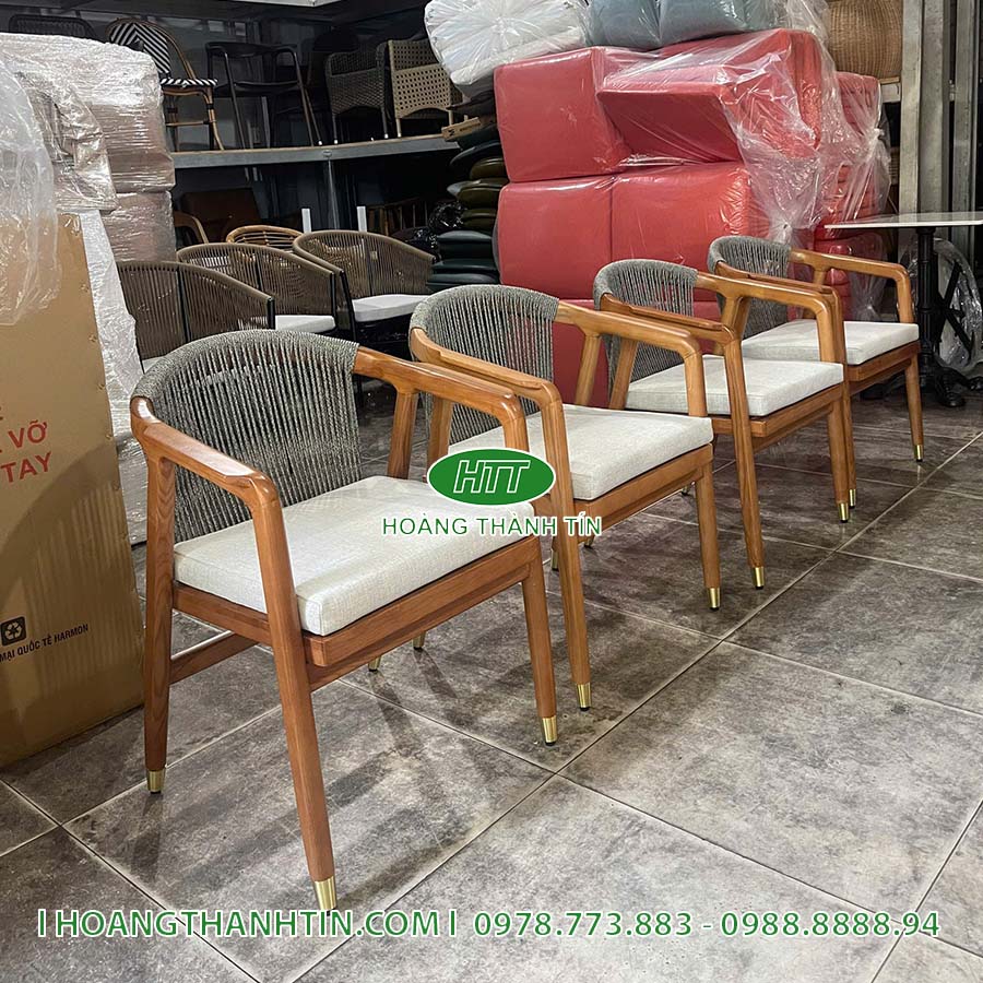 Bàn ghế đan dây dùi HTT 14