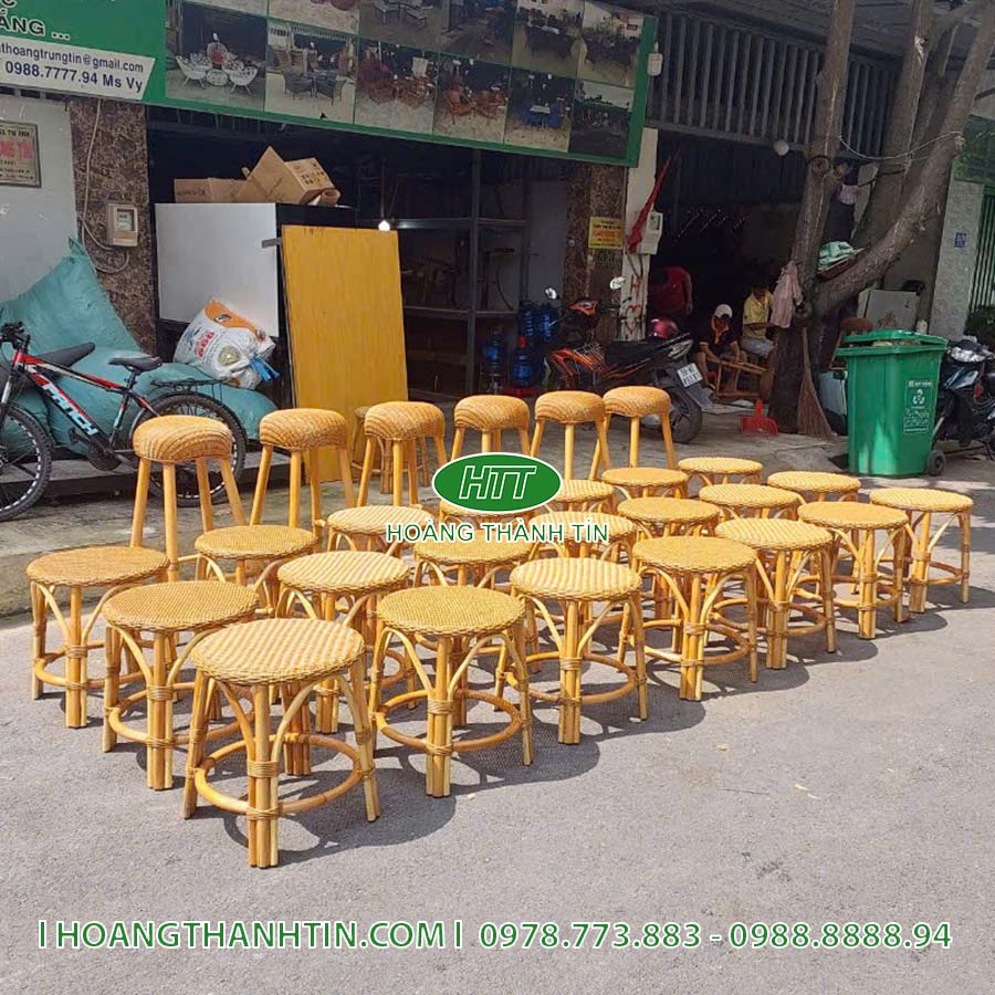 Bàn ghế mây thật HTT 34