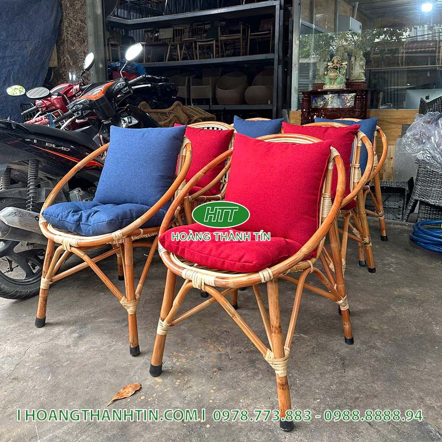 Bàn ghế mây thật HTT 36