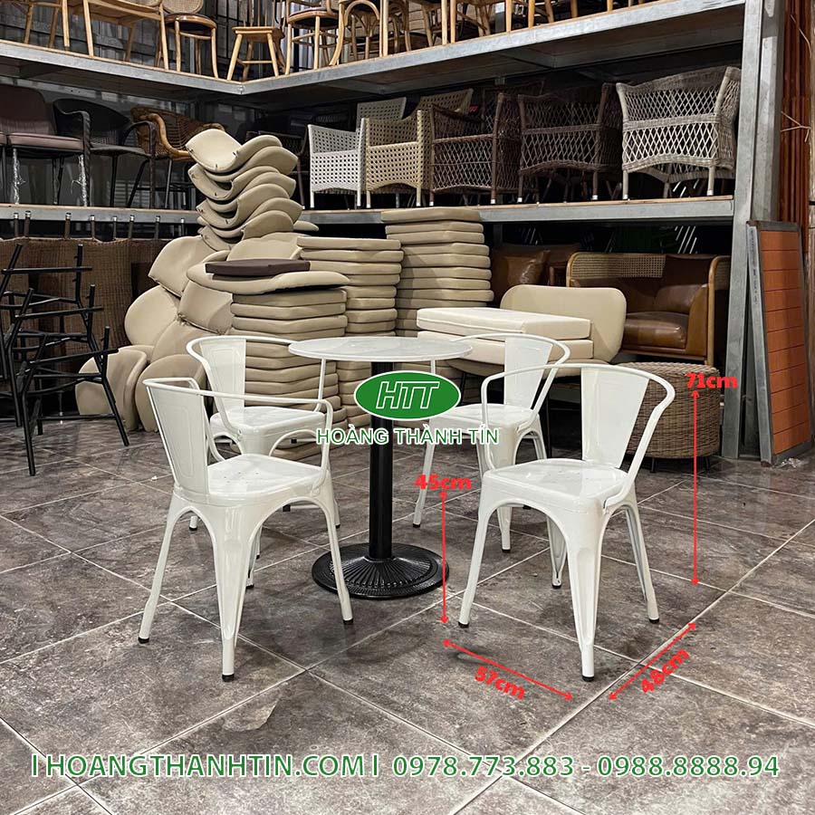 Bàn ghế cafe sắt HTT 20