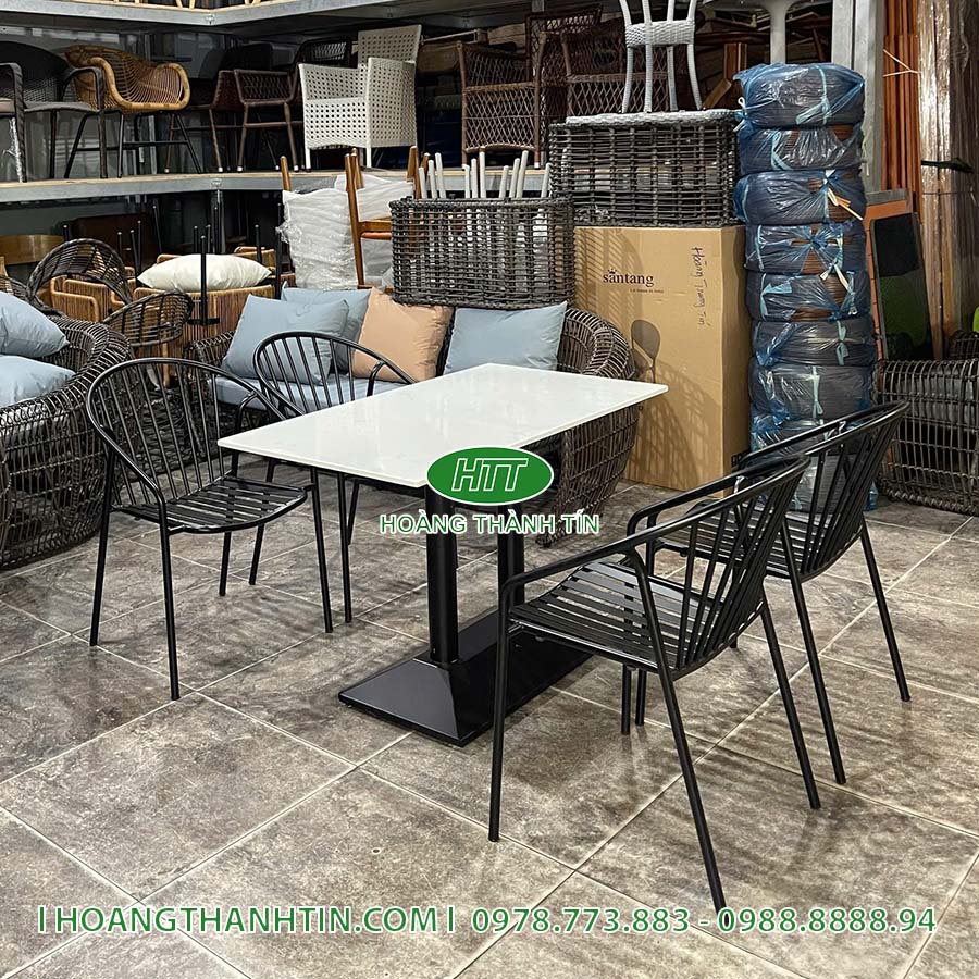 Bàn ghế cafe sắt HTT 16