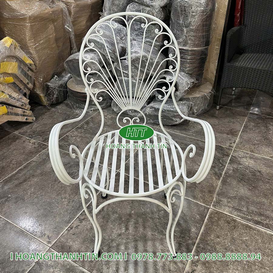 Bàn ghế cafe sắt HTT 13