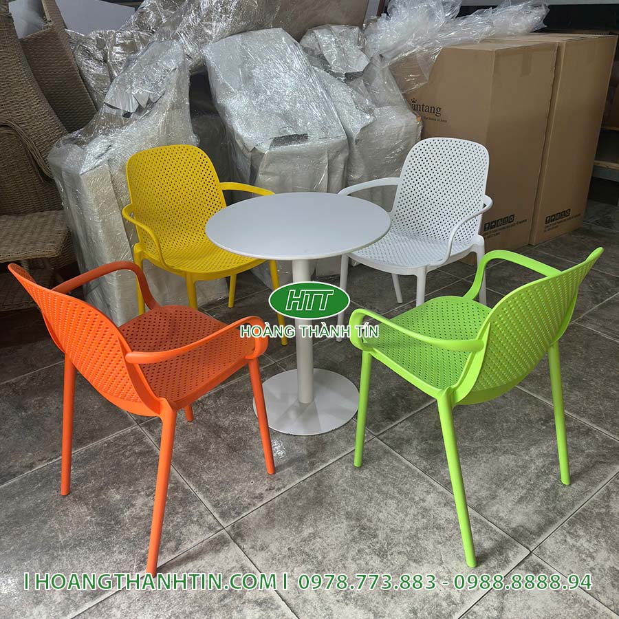 Ghế nhựa đúc nguyên khối HTT 7
