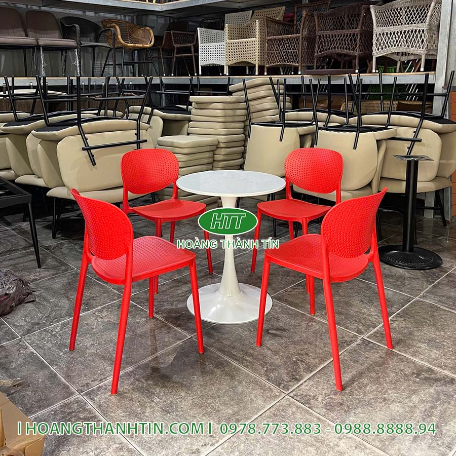 Ghế nhựa đúc nguyên khối HTT 8