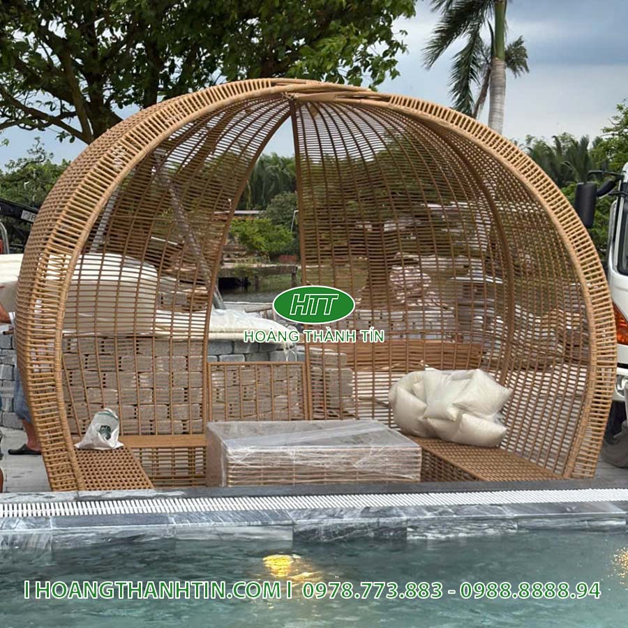 Sofa Mái Vòm Nhựa Mây HTT 13