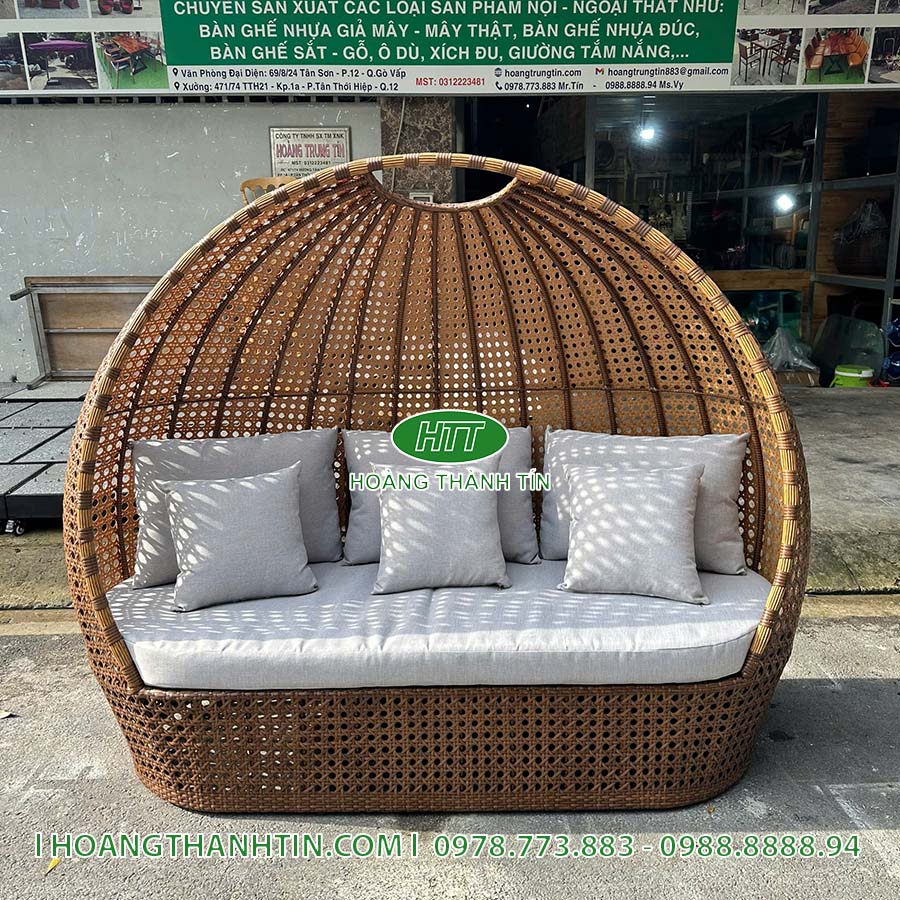 Sofa Mái Vòm Nhựa Mây HTT 14