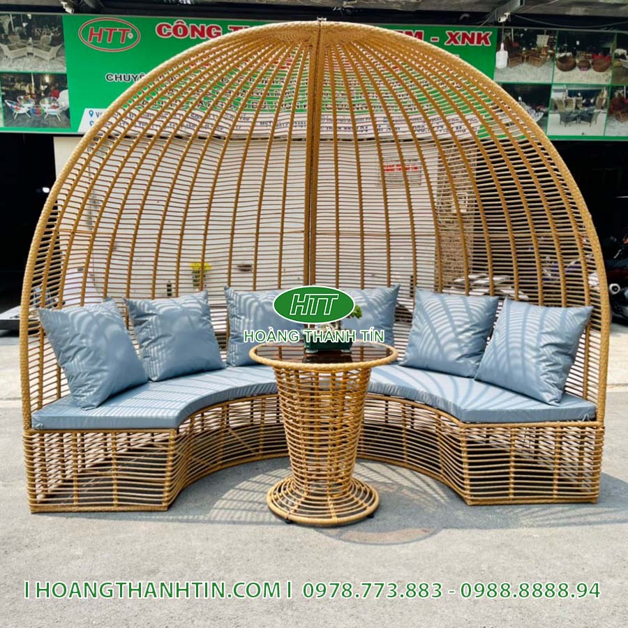 Sofa Mái Vòm Nhựa Mây HTT 18