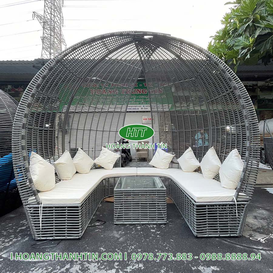Sofa Mái Vòm Nhựa Mây HTT 23