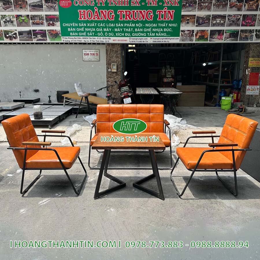 Sofa sắt nệm HTT 6