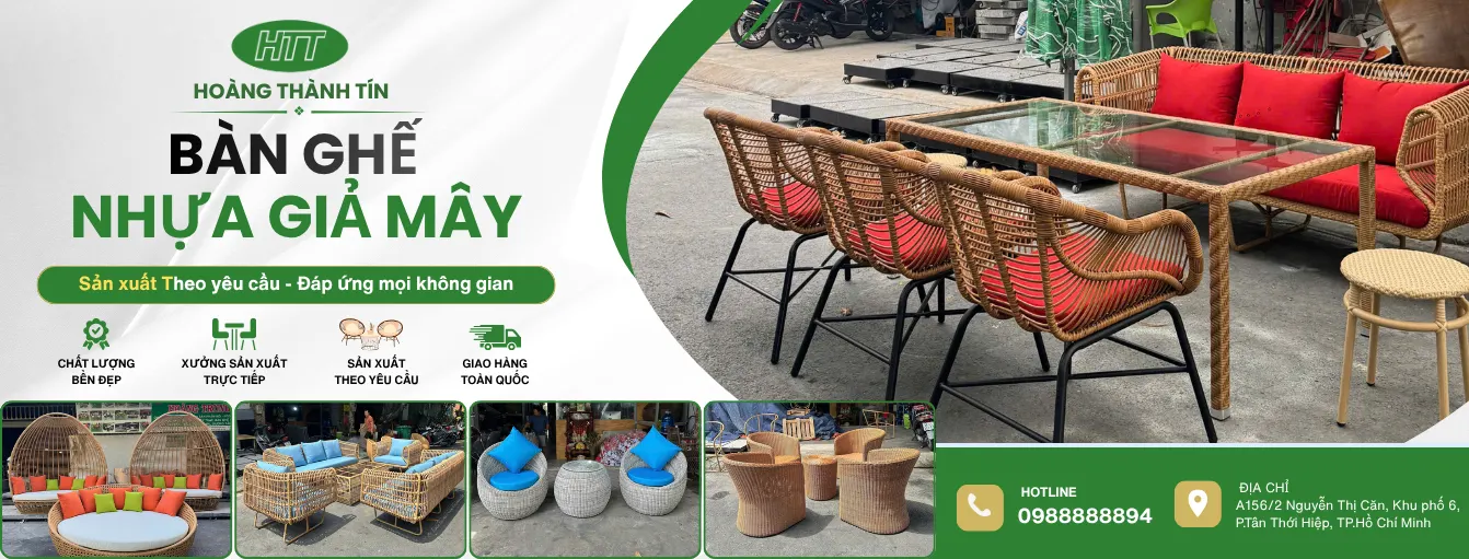 Xưởng Sản Xuất Bàn Ghế Nhựa Giả Mây Uy Tín Hàng Đầu