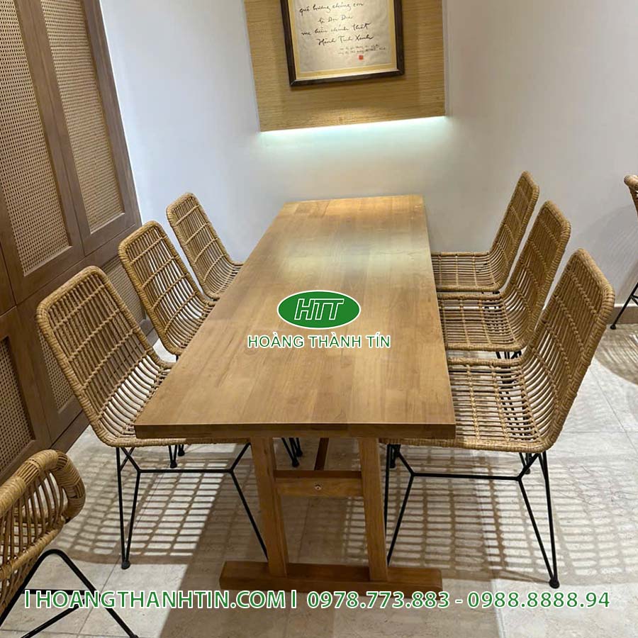 Bàn ghế cafe nhựa giả mây HTT 23-4