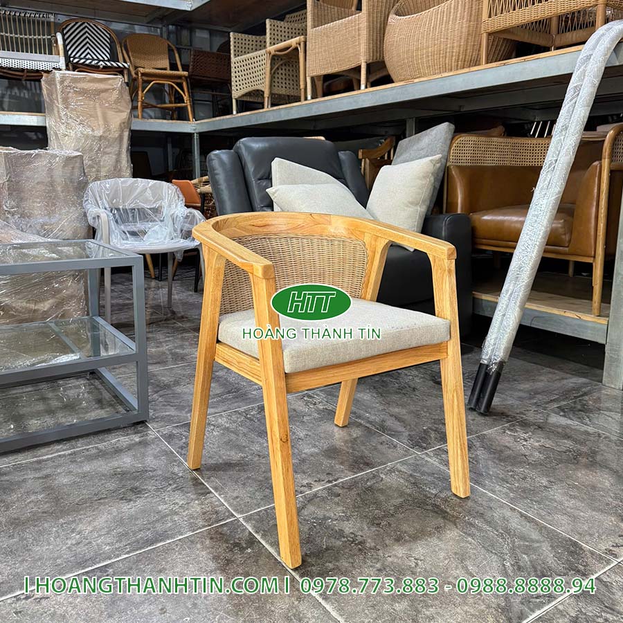 Bàn ghế cafe giả mây HTT 06