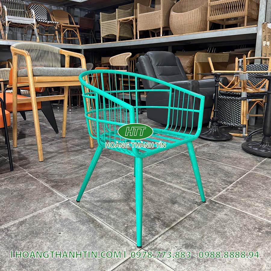 Bàn ghế cafe sắt HTT 11