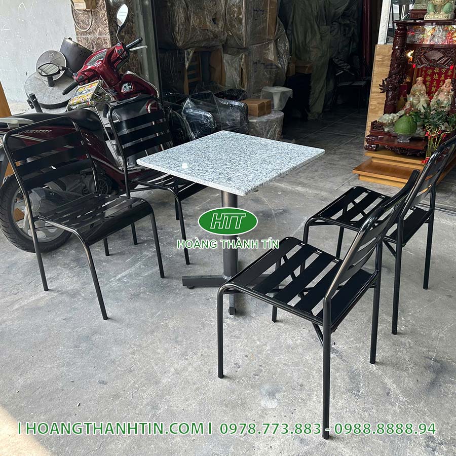 Bàn ghế cafe sắt HTT 10