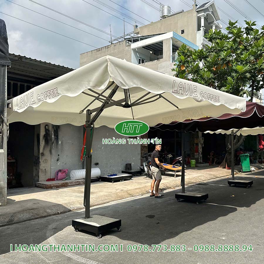 Dù lệch tâm vuông 3m HTT 4