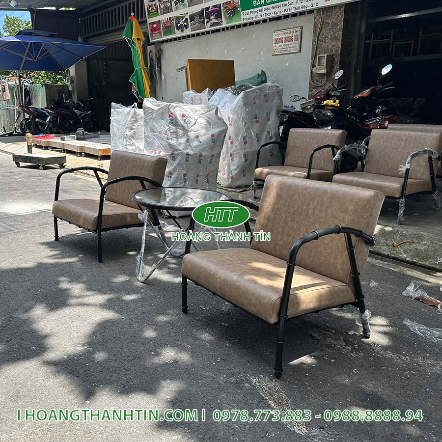 Sofa sắt nệm HTT 2