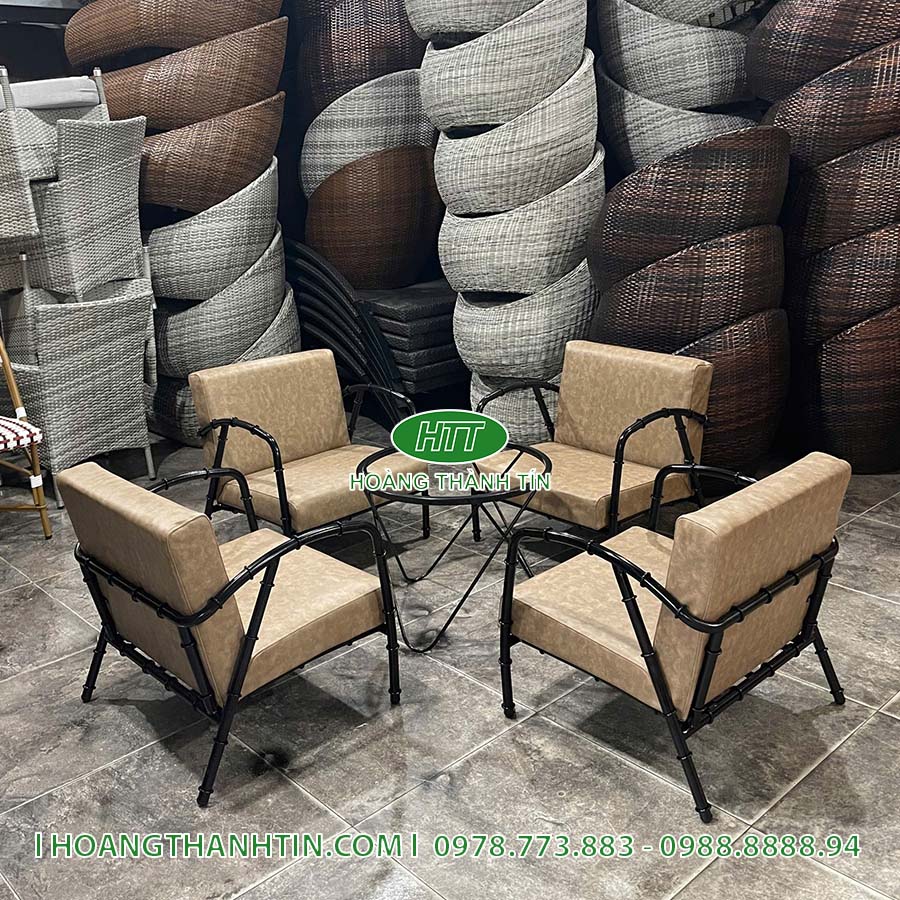 Sofa sắt nệm HTT 3